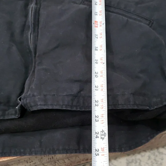 Iowa Hawkeyes Vintage Black Hooded Chore Jacket - Picture 9 of 11